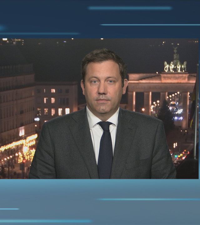 Schaltgespräch zwischen Marietta Slomka und Lars Klingbeil im Gespräch