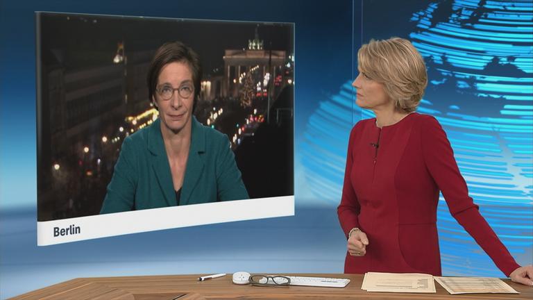 Diana Zimmermann im Gespräch mit Marietta Slomka