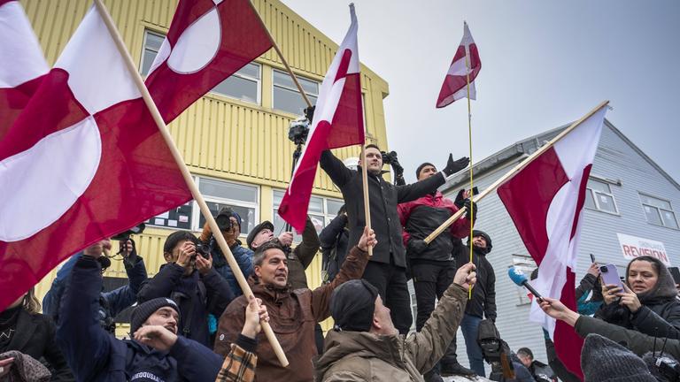 Proteste gegen die Grönland-Pläne der USA in Nuuk