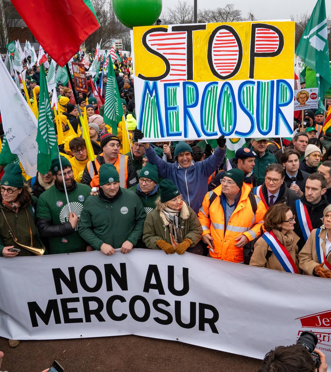 Bauern-Proteste gegen das Mercosur Abkommen in Strassburg
