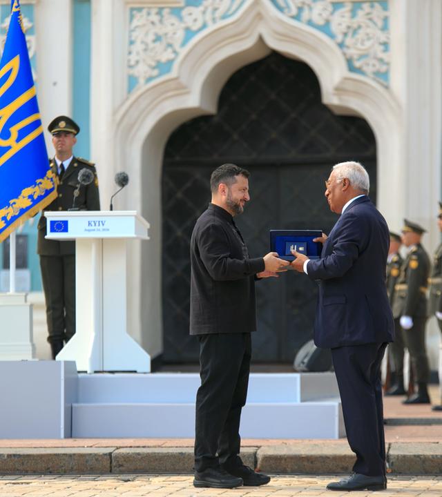 Offizielle Feierlichkeiten zum 35. Jahrestag der Unabhängigkeit der Ukraine in Kiew