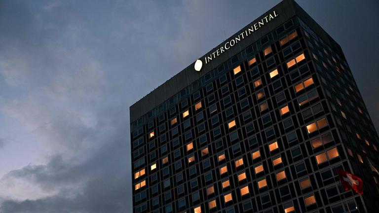 Russland-Ukraine Verhandlungen im Hotel Intercontinental in Genf