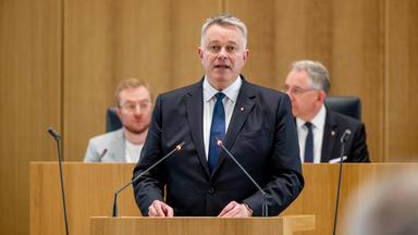 Gordon Schnieder (CDU) bei seiner ersten Rede im neuen Amt als Ministerpräsident von Rheinland-Pfalz