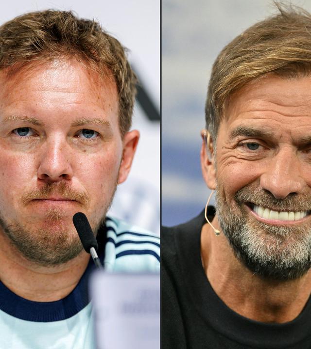 Ex-Bundestrainer Julian Nagelsmann und Jürgen Klopp