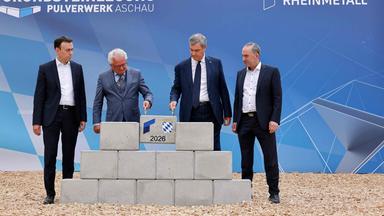 Grundsteinlegung für das Pulverwerk in Aschau