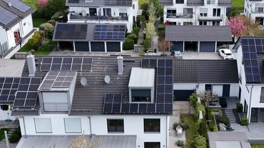 ehobene Wohngegend im Osten von Muenchen.