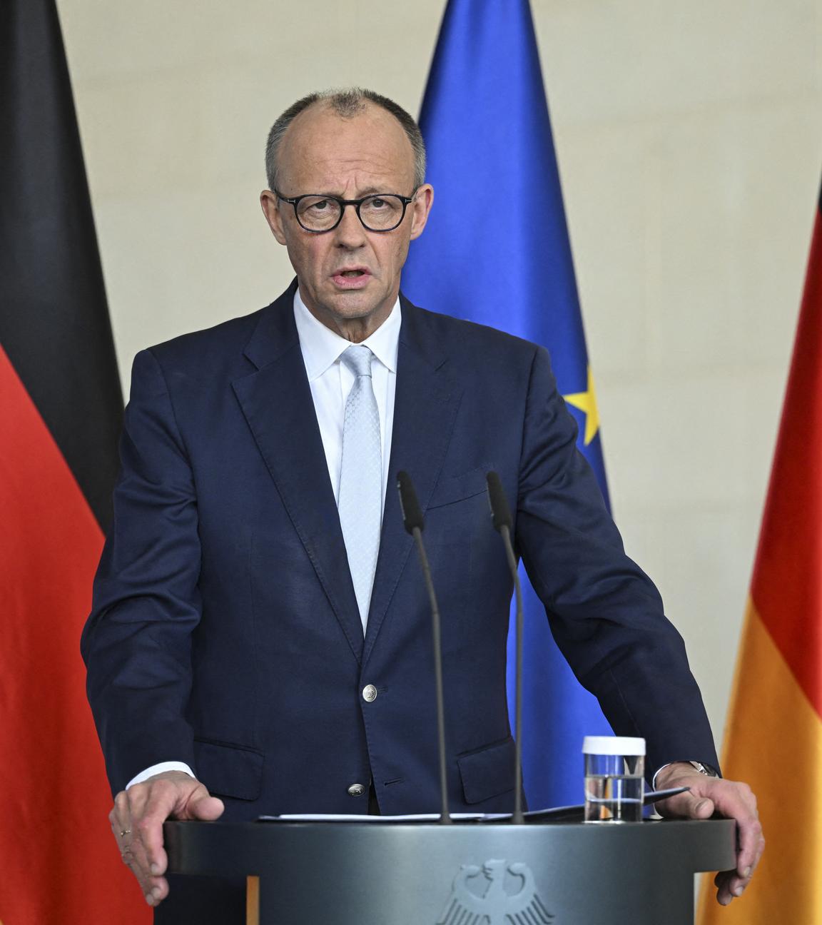 Friedrich Merz sagt, es sei vorstellbar, dass Deutschland zur Sicherung der Straße von Hormus mithelfe.
