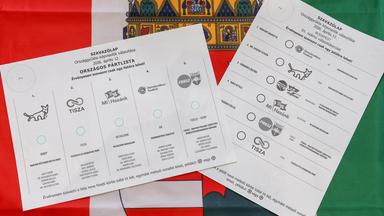 UNGARN, BUDAPEST – 12. APRIL 2026: Stimmzettel in einem Wahllokal während der Wahlen zur ungarischen Nationalversammlung 2026. 