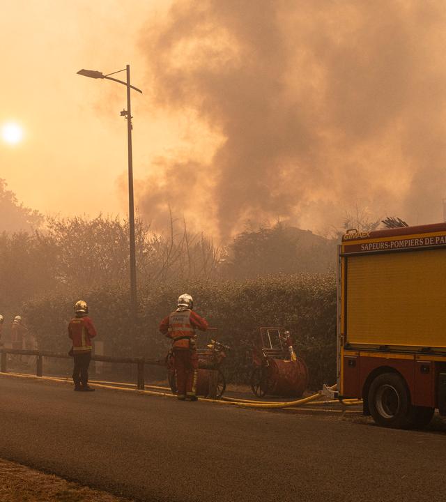 Waldbrände in Frankreich und Spanien