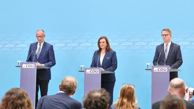 Pressekonferenz mit Friedrich Merz in Berlin