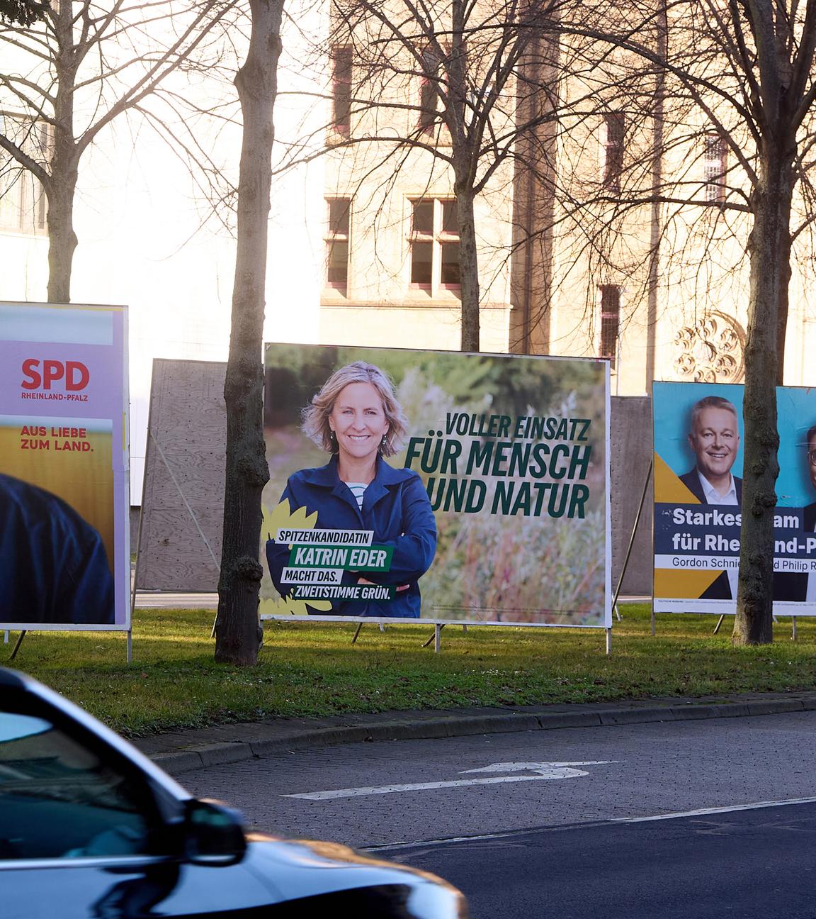 Wahlkampf in Rheinland-Pfalz: Wahlplakate