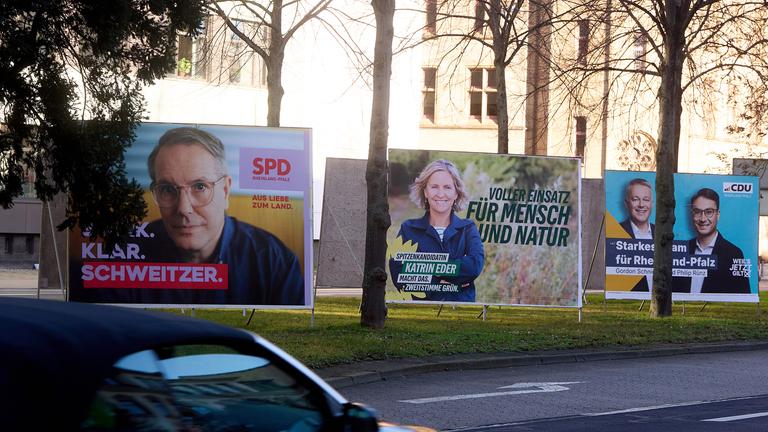 Wahlkampf in Rheinland-Pfalz: Wahlplakate
