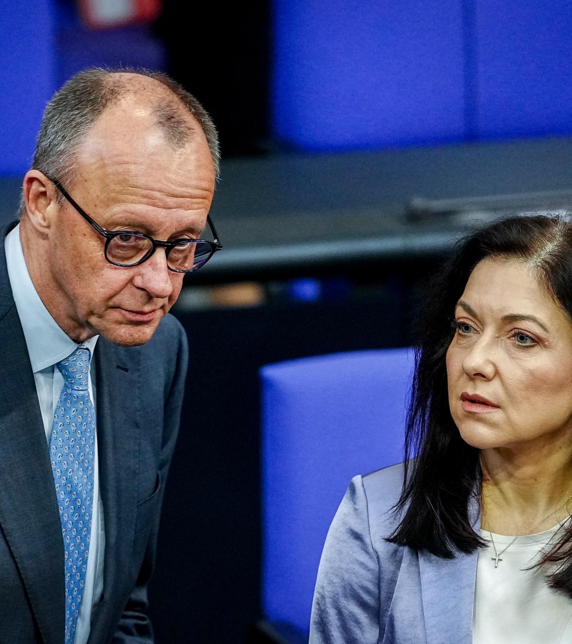Bundeskanzler Friedrich Merz (CDU) und Katherina Reiche (CDU), Bundesministerin für Wirtschaft und Energie