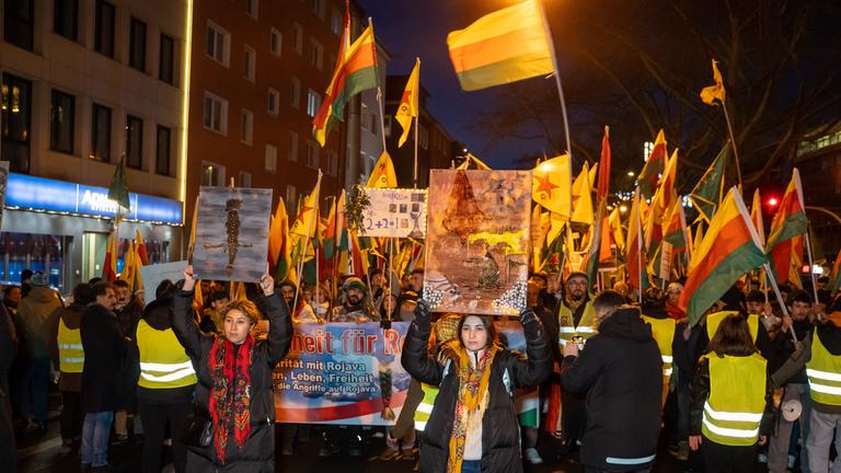 Solidaritätsdemo für Kurden in Syrien