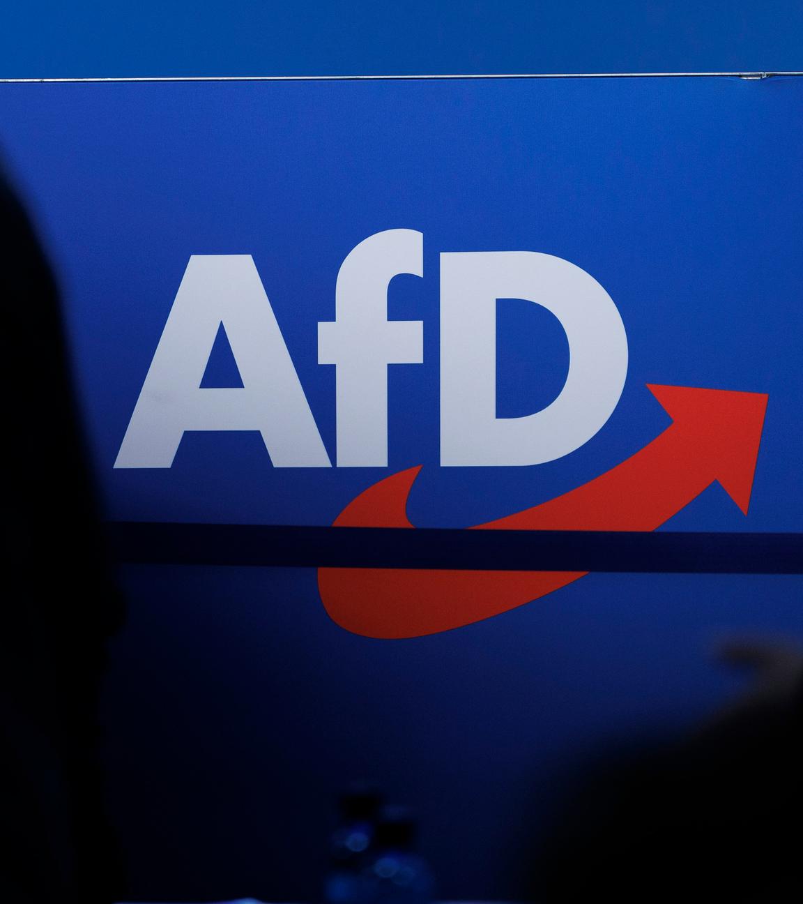 28.07.2023, Sachsen-Anhalt, Magdeburg: Das Parteilogo der AfD