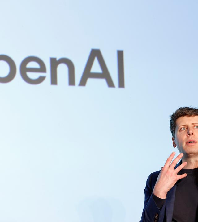 Pressekonferenz von SoftBank und Open AI Alliance in Japan
