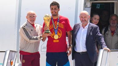 WM 2026 - Ankunft von Weltmeister Spanien in Madrid