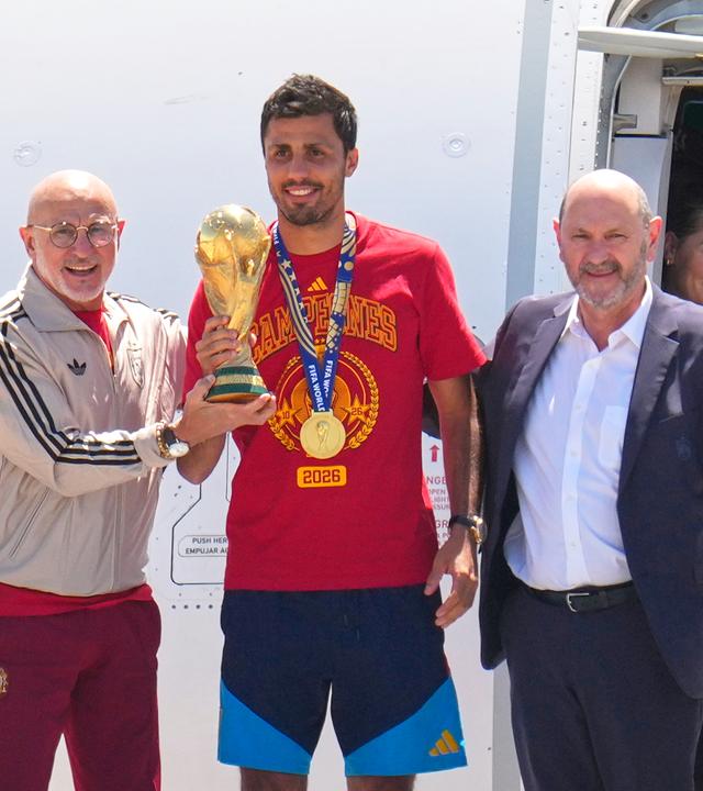 WM 2026 - Ankunft von Weltmeister Spanien in Madrid