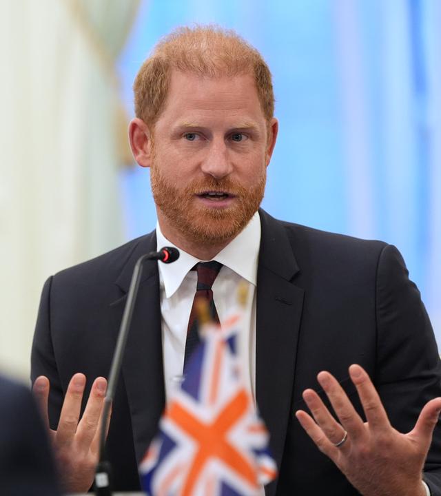 USA, Washington: Der britische Prinz Harry, Herzog von Sussex, spricht am Mittwoch, dem 19. August 2026, in Washington bei einem Rundtischgespräch über die Unterstützung von Veteranen.