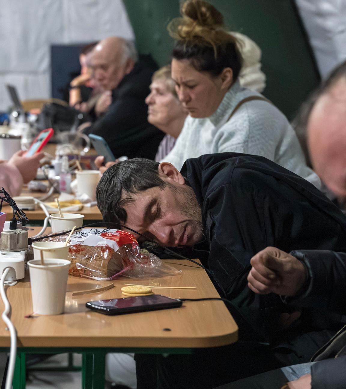 Ukrainians attend the Staunchness Point in Kyiv