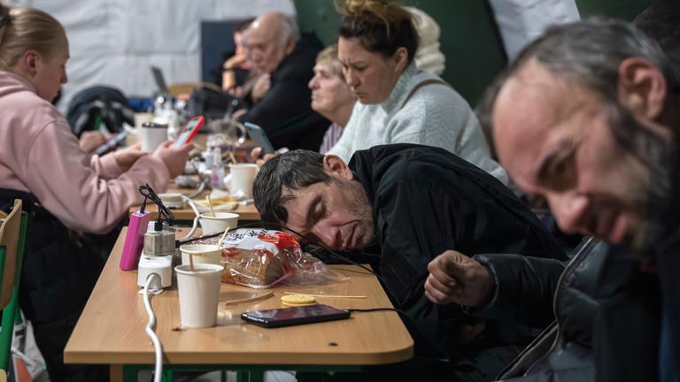 Ukrainians attend the Staunchness Point in Kyiv