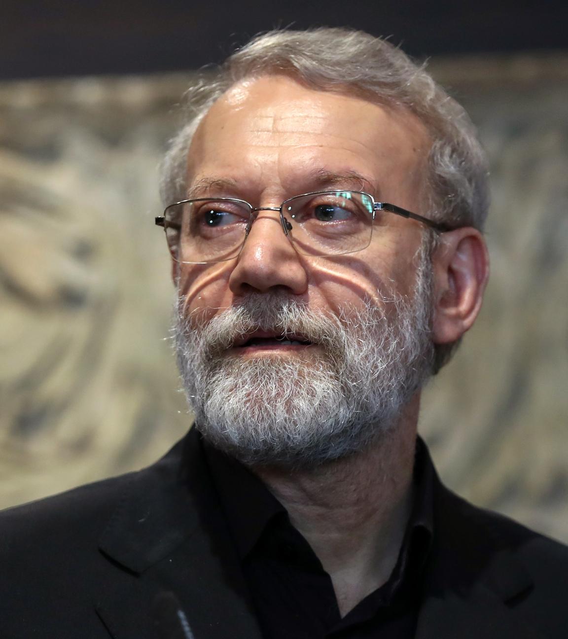 Der Sekretär des Obersten Nationalen Sicherheitsrates des Iran, Ali Larijani, hält nach einem Treffen mit dem libanesischen Parlamentspräsidenten in Beirut, Libanon, am 13. August 2025 eine Pressekonferenz ab (wiederveröffentlicht am 17. März 2026). Laut Angaben des israelischen Verteidigungsministeriums vom 17. März 2026 ist Larijani bei einem israelischen Luftangriff ums Leben gekommen.