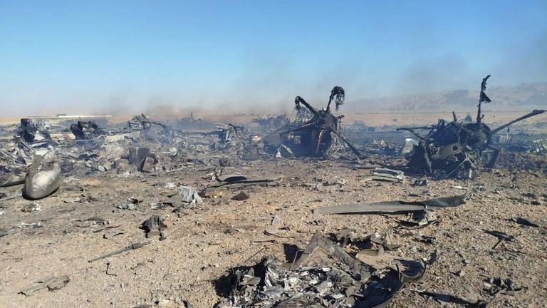 Das angebliche Wrack des mutmaßlich abgeschossenen US-Kampfjet liegt im Zentral Iran