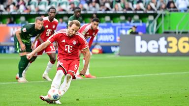 Wolfsburg - Bayern: Harry Kane beim Elfmeter