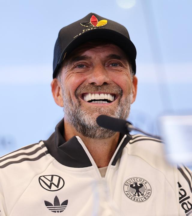 Bundestrainer Juergen Klopp Frankfurt, 17.09.2026, Fussball Deutschland, Deutscher Fussball-Bund, Kaderbekanntgabe fuer die UEFA Nations League; Â© WITTERS 071A6239Es gelten die AGB der Witters GmbH