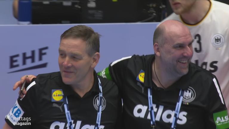 DHB-Trainergespann mit Gislason