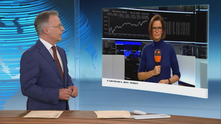 Valrie haller und Heinz Wolf sprechen in der Schalte über die deutschen Exporte
