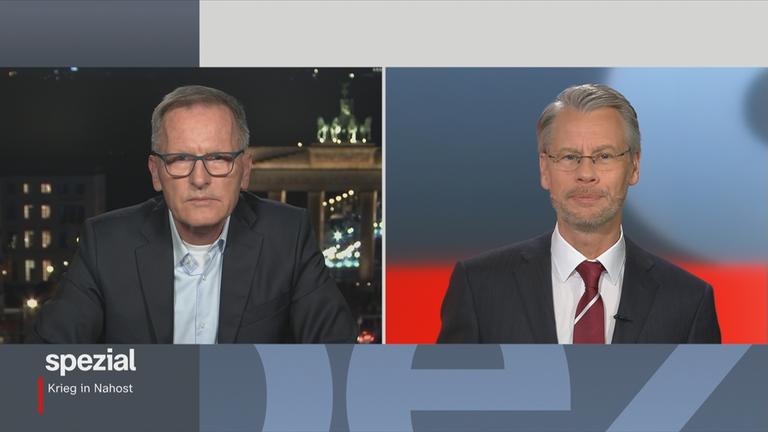 Andreas Klinner im Gespräch mit deutschen Botschafter im Iran Hans-Udo Muzel