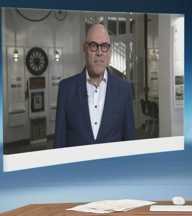 Das Schaltgespräch zwischen dem Moderator Sievers und dem Politologen Schroeder