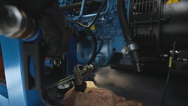 Ein Generator der in der Ukraine eingesetzt wird