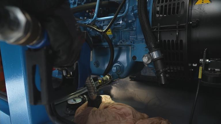 Ein Generator der in der Ukraine eingesetzt wird