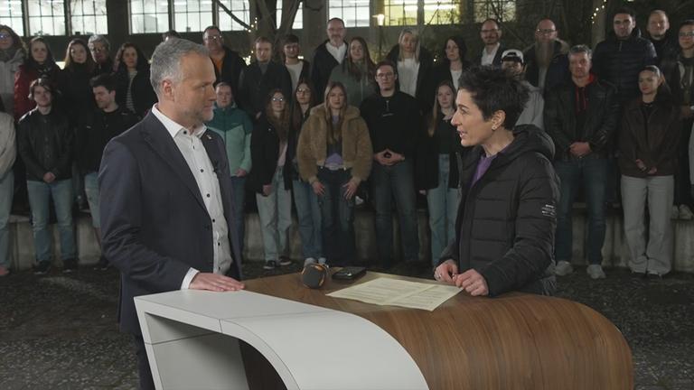 Studiogespräch Hayali Lamowski