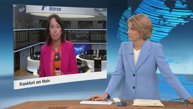 Schaltgespräch zwischen der Moderatorin Mariette Slomka und der Wirtschaftsexpertin Stephanie Barrett