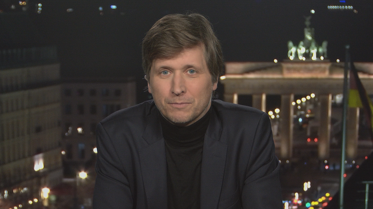 Schaltgespräch zwischen der Moderatorin Marietta Slomka und dem Wirtschaftsforscher Moritz Schularick