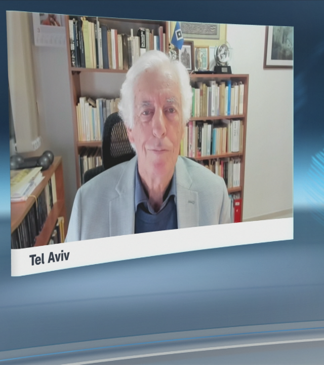 Schaltgespräch zwischen der Moderatorin Nazan Gökdemir und dem israelischen Historiker Moshe Zimmermann 