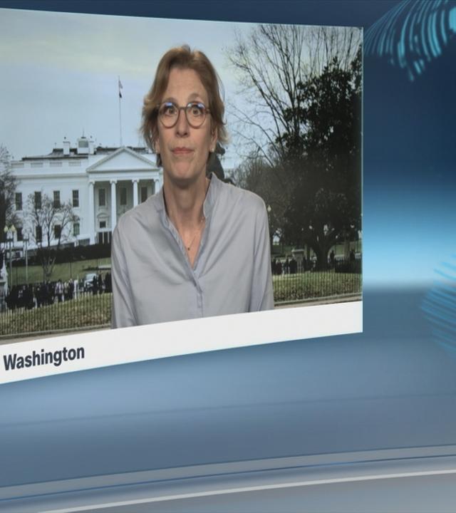 Schaltgespräch zwischen der Moderatorin Nazan Gökdemir und der ZDF-Korrespondentin Jutta Sonnewald