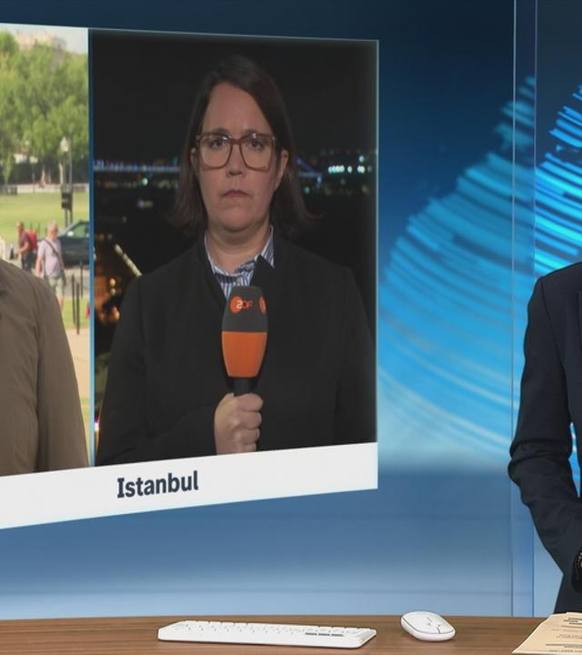 Schaltgespräch Hayali, Gaa und Bates am 17.4.26