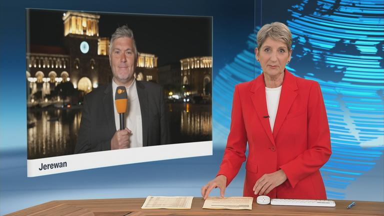 SGS Anne Gellinek mit Andreas Stamm, ZDF-Korrespondent