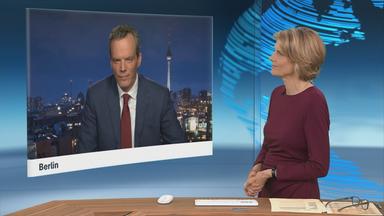Schaltgespräch zwischen der Moderatorin Marietta Slomka und dem Wirtschaftsexperte Florian Neuhann