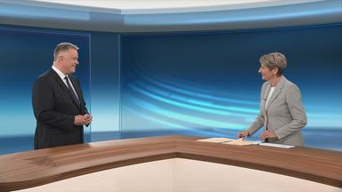 Gordon Schnieder, der neue Ministerpräsident von Rheinland-Pfalz im Studiogespräch mit Anne Gellinek.