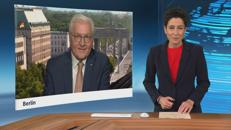 Bundespräsident Steinmeier im Gespräch mit Dunja Hayali