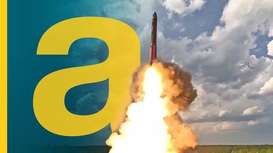 Eine russische Rakete startet