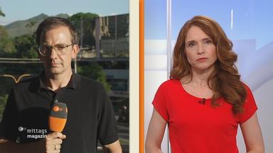 ZDF-Reporter Christian Semm im Gespräch mit ZDF-Mima-Moderatorin Mirjam Meinhardt