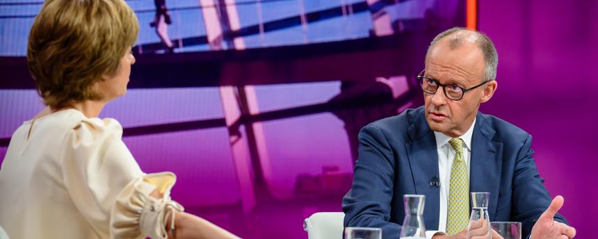 Friedrich Merz bei Maybrit Illner zu Gast