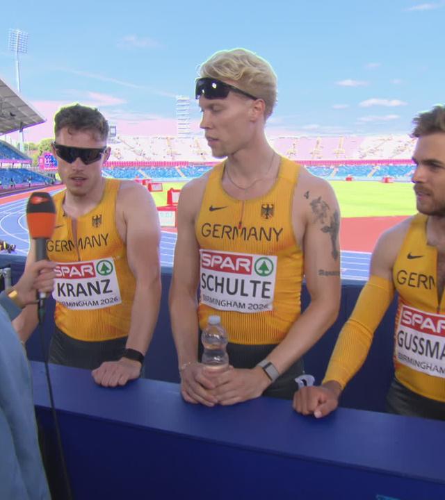 DSV-Männerstaffel im ZDF-Interview