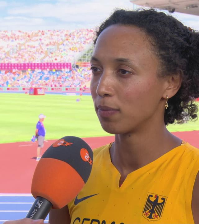 Malaika Mihambo im ZDF-Interview